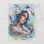 Weg met The Swallows Briefkaart Summer Joy Birds (Voorkant)