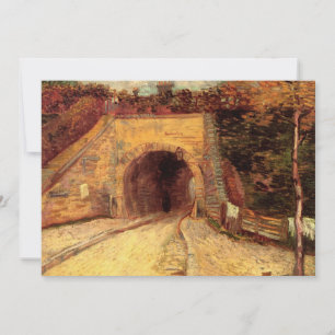 Weg met Underpass Viaduct door Vincent van Gogh