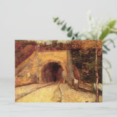 Weg met Underpass Viaduct door Vincent van Gogh (Staand voorkant)