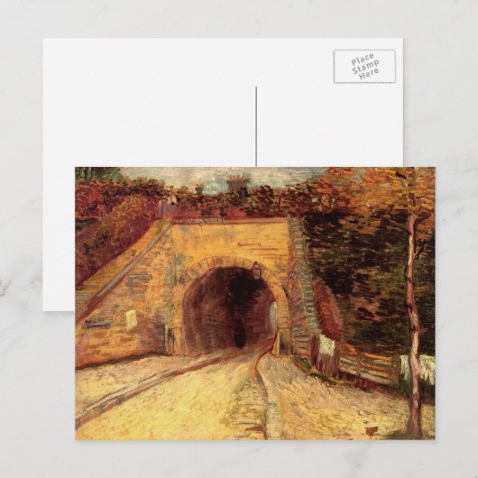 Weg met Underpass Viaduct door Vincent van Gogh Briefkaart (Voorkant / Achterkant)
