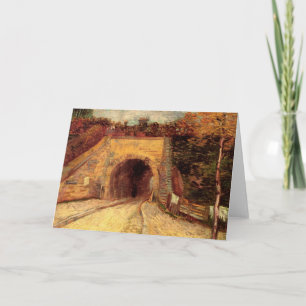 Weg met Underpass Viaduct door Vincent van Gogh Kaart