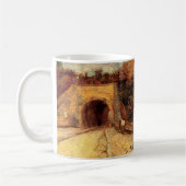 Weg met Underpass Viaduct door Vincent van Gogh Koffiemok (Links)