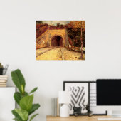 Weg met Underpass Viaduct door Vincent van Gogh Poster (Thuiskantoor)