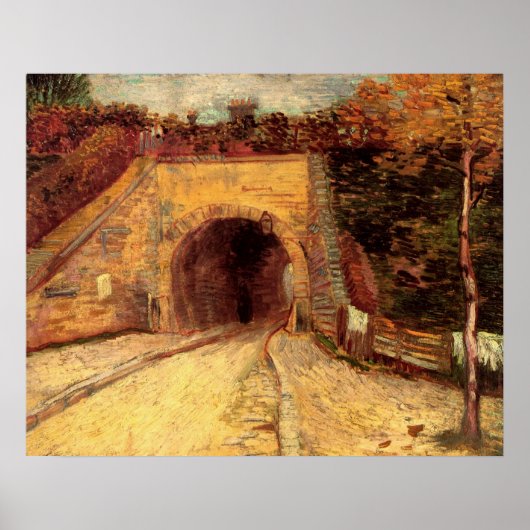 Weg met Underpass Viaduct door Vincent van Gogh Poster (Voorkant)