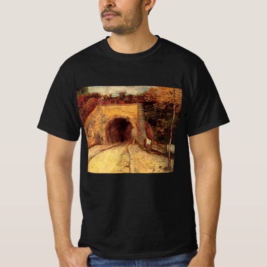 Weg met Underpass Viaduct door Vincent van Gogh T-shirt (Voorkant)