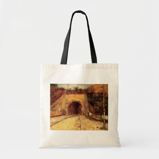 Weg met Underpass Viaduct door Vincent van Gogh Tote Bag (Voorkant)