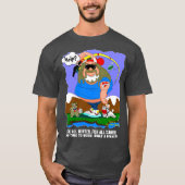 Weg met vissen t-shirt (Voorkant)