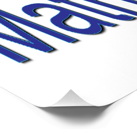 Weg met wiskundigen perfect poster (Hoek)