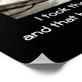 Weg minder gereisd - kunstdrukken poster (Hoek)