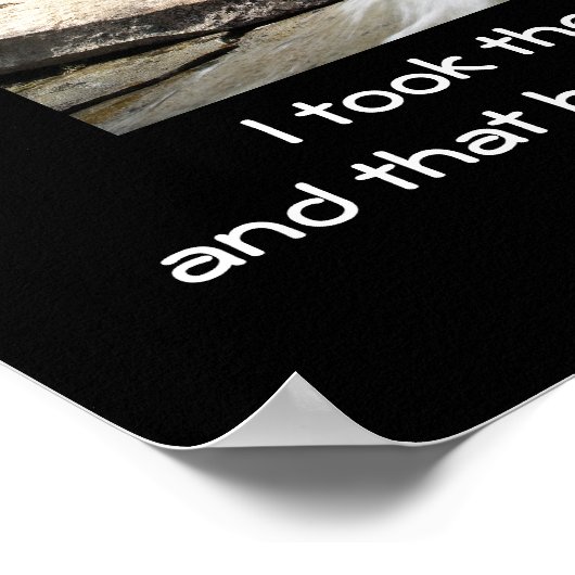 Weg minder gereisd - kunstdrukken poster (Hoek)