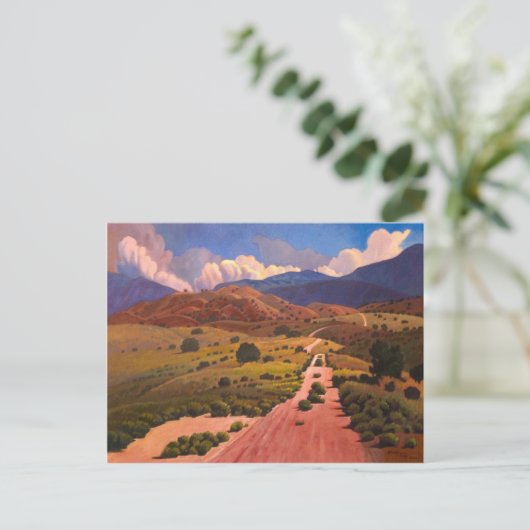 Weg naar afkomst briefkaart (Staand voorkant)