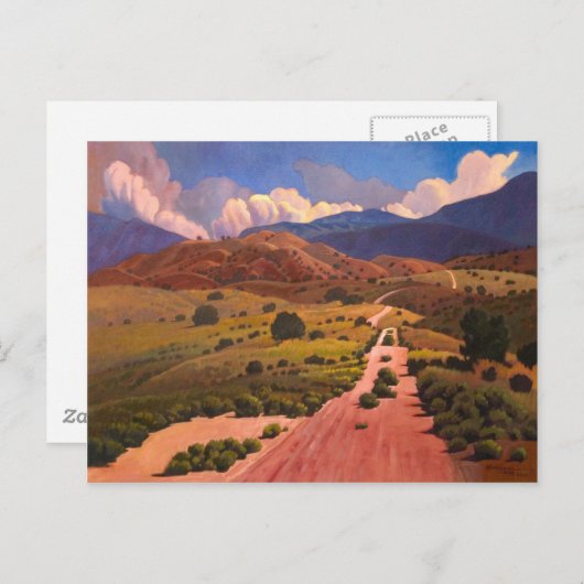 Weg naar afkomst briefkaart (Voorkant / Achterkant)