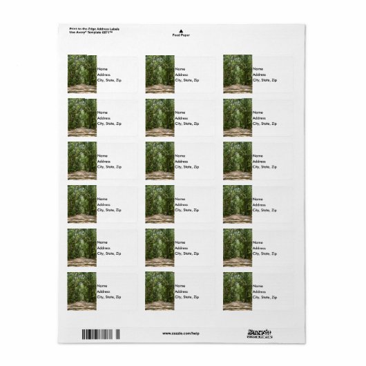 Weg naar Angel Oak Etiket (Full Sheet)