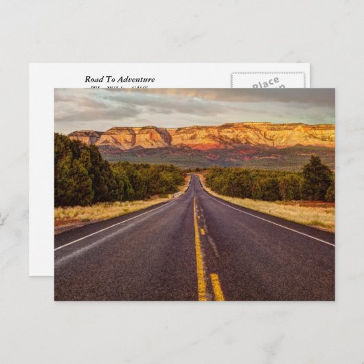 weg naar avontuur briefkaart (Voorkant / Achterkant)