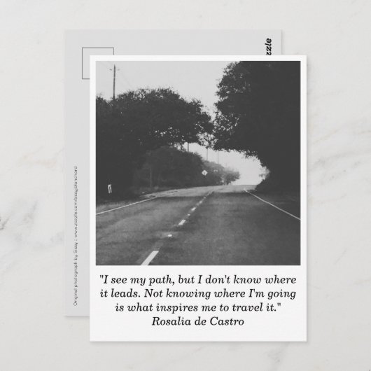 Weg naar Briefkaart Nowhere (Voorkant / Achterkant)