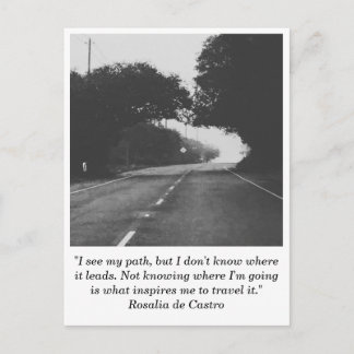 Weg naar Briefkaart Nowhere