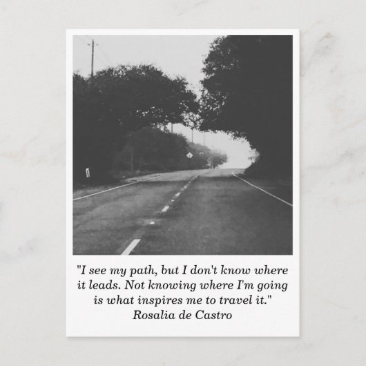 Weg naar Briefkaart Nowhere (Voorkant)