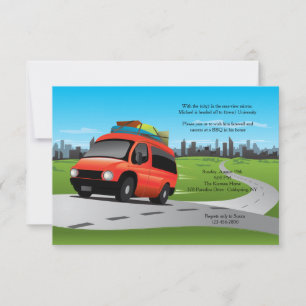 weg naar college party uitnodiging