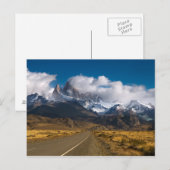 Weg naar de berg Fitzroy, Patagonia Briefkaart (Voorkant / Achterkant)