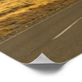 Weg naar de berg Fitzroy, Patagonia Poster (Hoek)