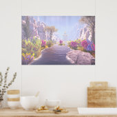 Weg naar de tempel poster (Keuken)