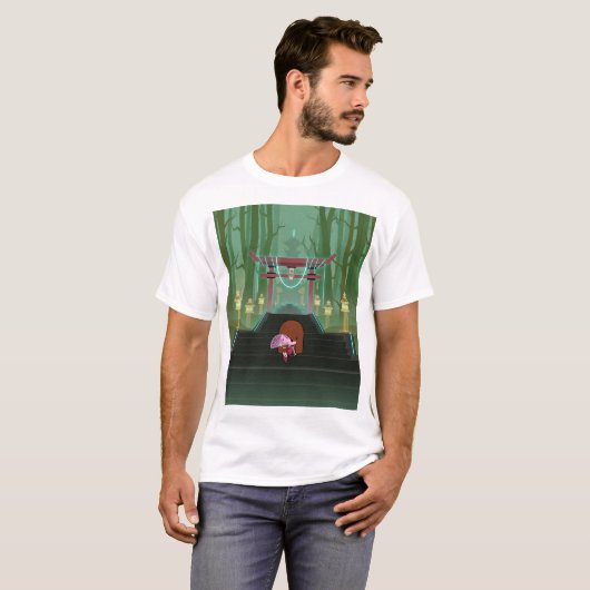 Weg naar de tempel t-shirt (Voorkant volledig)