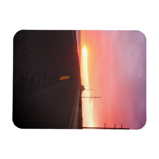 Weg naar de zonsondergang magneet (Horizontaal)