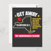 weg naar een hoger plan in de regio adirondack briefkaart (Voorkant / Achterkant)