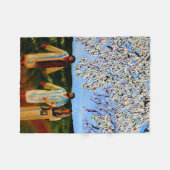 Weg naar Emmaus - vlooienbak Fleece Deken (Voorkant (Horizontaal))