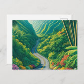 Weg naar Hana Maui Hawaii Briefkaart (Voorkant / Achterkant)