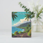  Weg naar Hana Maui Hawaii Reizen Briefkaart (Staand voorkant)