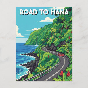 Weg naar Hana Maui Hawaii Reizen Briefkaart