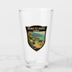 Weg naar Hana Maui Hawaii Reizen Kunst Vintage Glas