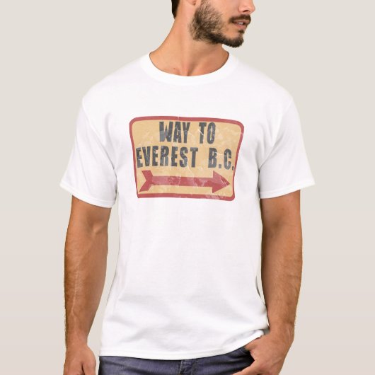 weg naar het Everest-basiskamp T-shirt (Voorkant)