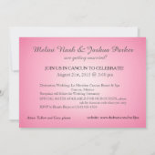 Weg naar het gangpad Roze Grijs Zilver Strandbruil Kaart (Achterkant)