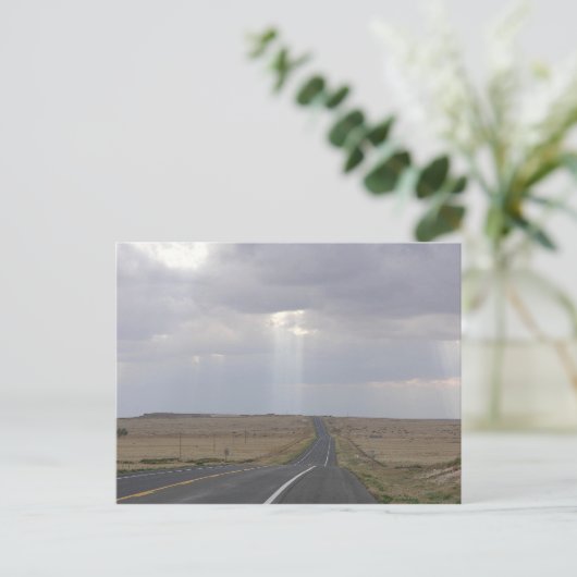 Weg naar het licht briefkaart (Staand voorkant)