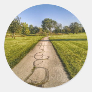 Weg naar het park stickers