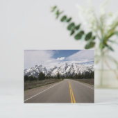 Weg naar het Teton-gebergte Briefkaart (Staand voorkant)