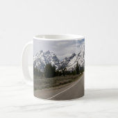 Weg naar het Teton-gebergte Koffiemok (Voorkant links)