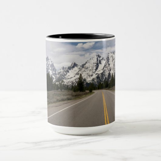 Weg naar het Teton-gebergte Mok (Midden)