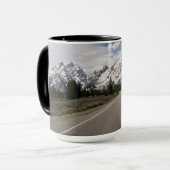 Weg naar het Teton-gebergte Mok (Voorkant links)