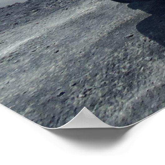 Weg naar het Zee jeep avontuurlijk uitzicht poster (Hoek)