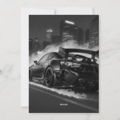 Weg naar Kerstmis Feestdagenkaart (Achterkant)