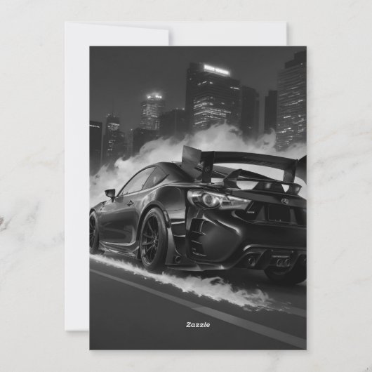 Weg naar Kerstmis Feestdagenkaart (Achterkant)