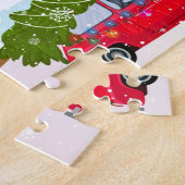 Weg naar Kerstmis_GC - Jigzaag Puzzle Legpuzzel (Zijkant)