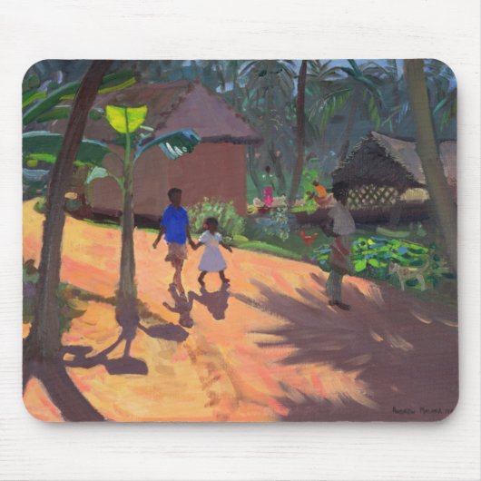 Weg naar Kovalum Beach Kerala 1996 Muismat (Voorkant)
