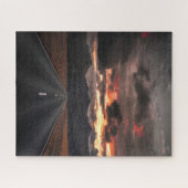 Weg naar Mountain Sunset Legpuzzel (Horizontaal)