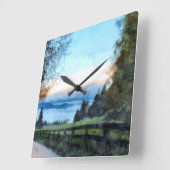 Weg naar Natuur/vreedzame omgeving Vierkante Klok (Hoek)