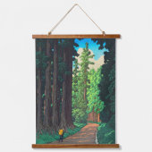 Weg naar Nikko door Kawase Hasui Japanse Kunst Hangend Wandkleed (Voorkant)