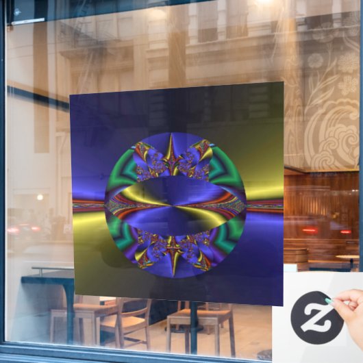 Weg naar oneindig raamsticker (Cafe Raam)